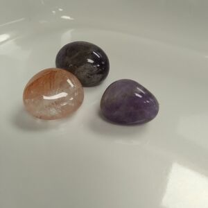Set of Three Polished Gemstones